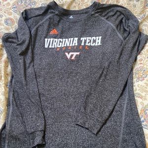 Virginia Tech Adidas athletic shirt, sz XL